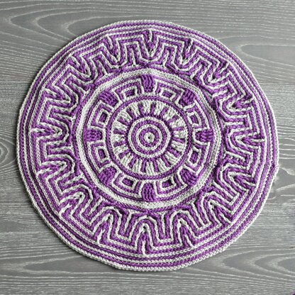 Labyrinth Mandala Pillow