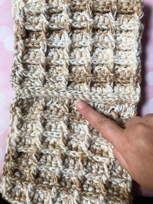 Waffle Stitch Cowl