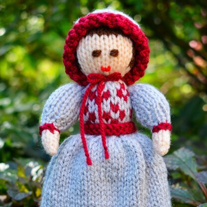 Victorian Doll Knitting Pattern - Toy Knitting Pattern