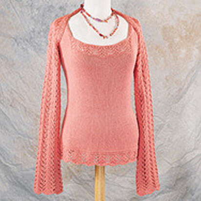 157 Sunrise Shrug - Free Knitting Pattern for Women in Valley Yarns Southwick
