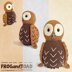 TAWNY Owl / chouette hibou - Amigurumi Crochet Bird - FROGandTOAD Créations