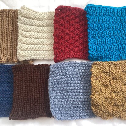 8 Super Easy Reversible Knit Stitch Patterns.