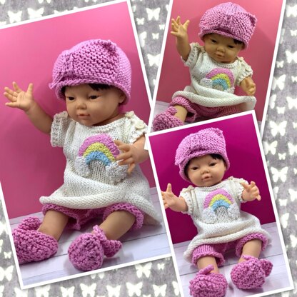 Cute Rainbow Doll outfit