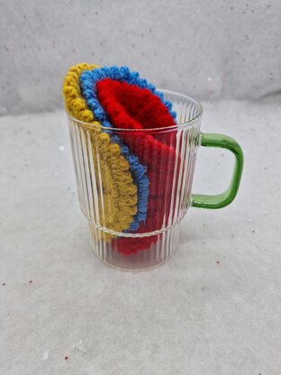 PDF Sunflower, Forget-me-not & Poppy Coasters