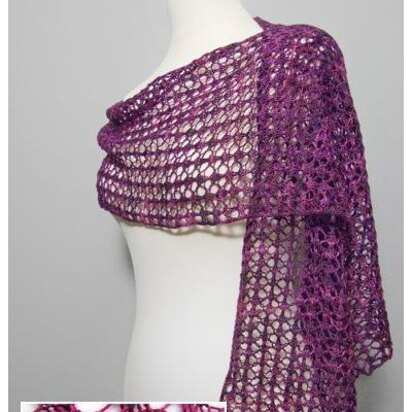 Easy Lace Stole - knitting pattern