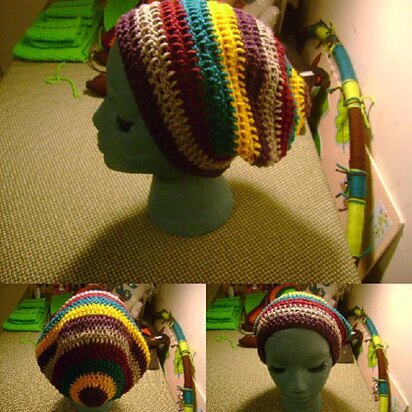 Striped Slouchy Beanie