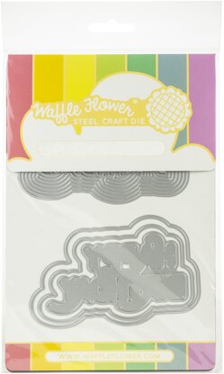 Waffle Flower Crafts Waffle Flower Die - Rainbow Birthday