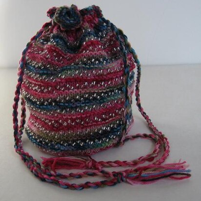 Beads, Knits and Purls, Beaded Bag - knitting pattern