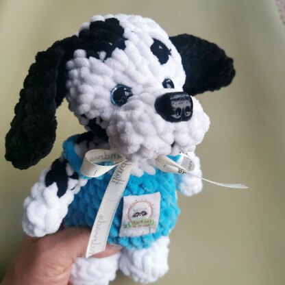 Charlie, the Dalmatian in Overalls