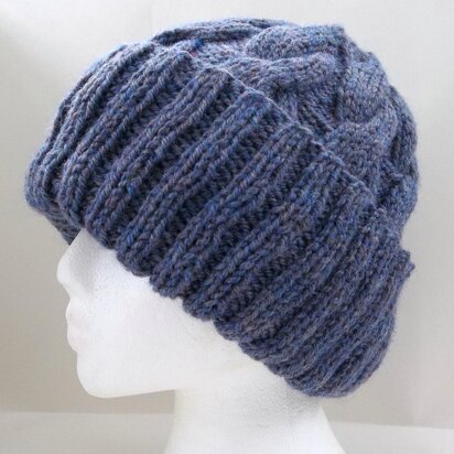 Aran Tweed Cabled Hat