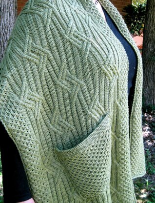 Warm Bar Harbor Pocket Shawl