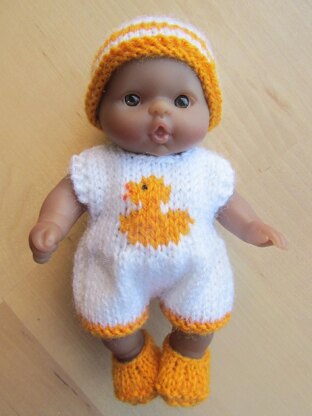 Duck Romper Suit for 5" Berenguer