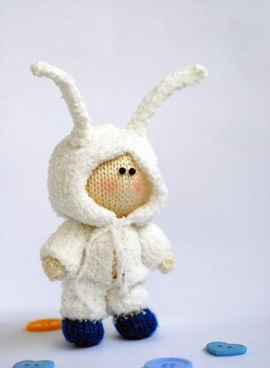 Small Boy Doll in the rabbit wear