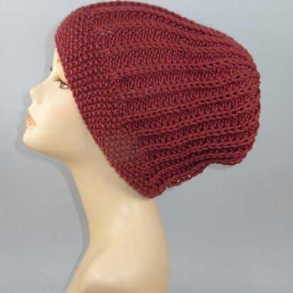 Moss Stitch Cuff Fishermans Slouch Hat