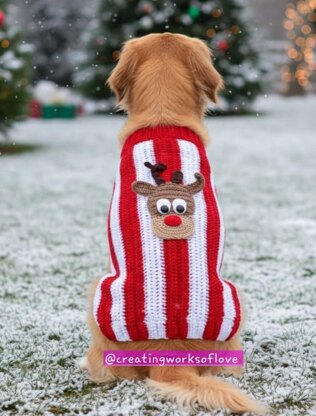 Large & X-Large Christmas Dog Sweater