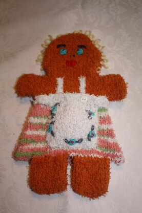 Gingerbread Childrens Bath Mitts