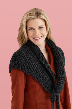 Triangle Wrap in Lion Brand Wool-Ease Thick & Quick - L10753