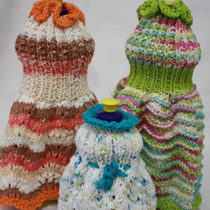 Sunlight Dish Soap Dishcloth Dress - knitting pattern