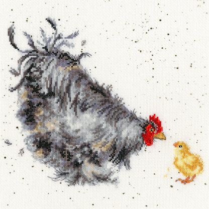 Bothy Threads Mother Hen Cross Stitch Kit - 26cm x 26cm