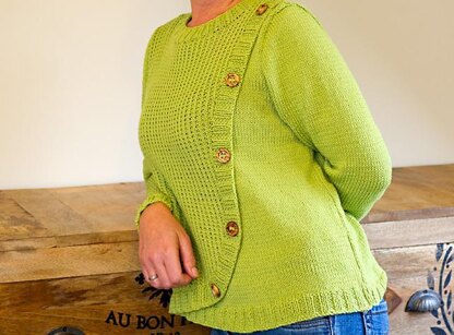 "Elena" - Sweater with button band