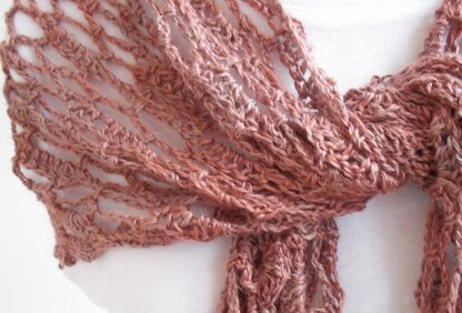 Nutmeg lace shawl