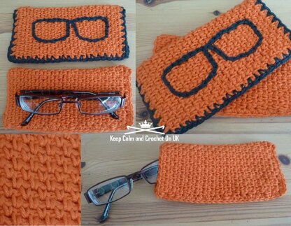 Woven Look Glasses Case