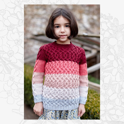 Eddie Jumper - Knitting Pattern for Boys & Girls in Willow & Lark Poetry