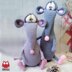 239 Rat or Mouse wine bottle sleeve and toy