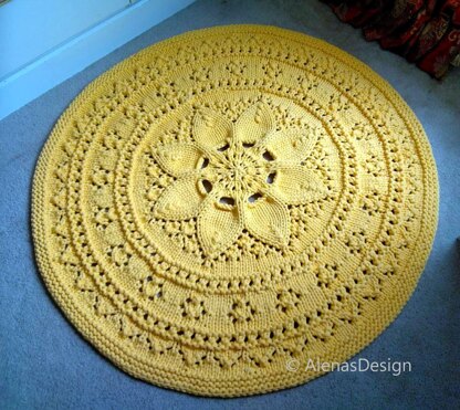 Floral Lace Rug