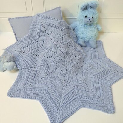 Lourdes Matelassé Crochet Baby Blanket