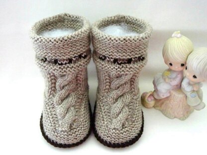 Baby Uggs Baby Booties Hans Pattern by Elena Mitchell