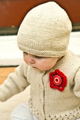 Indiana Cardi and Hat by Little Cupcakes - Bc40