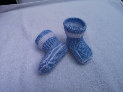 Blue Baby Booties