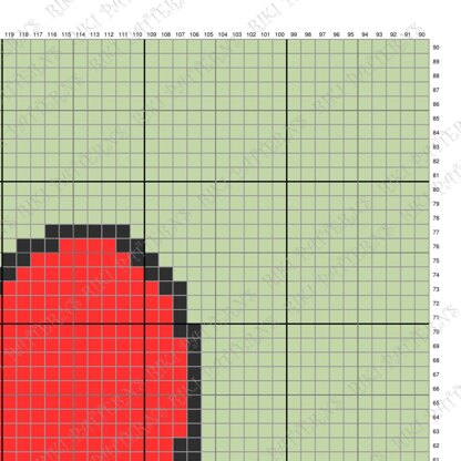 C2C Minnie Mouse Red Bow Blanket Receiving Green Afghan Crochet PATTERN
