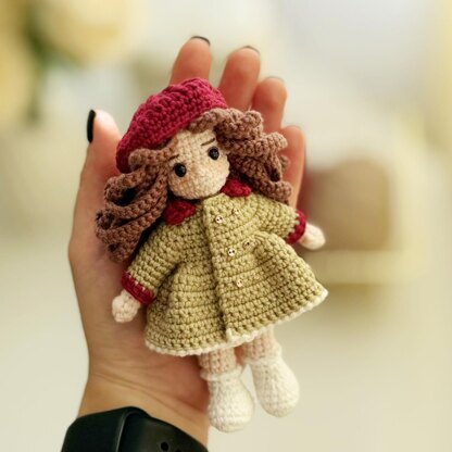 Crochet doll, Amigurumi doll, Baby Girl