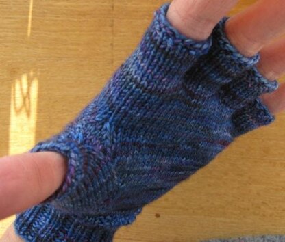 Skeeter Writing Gloves Knitting pattern by Wanded Knit and Crochet