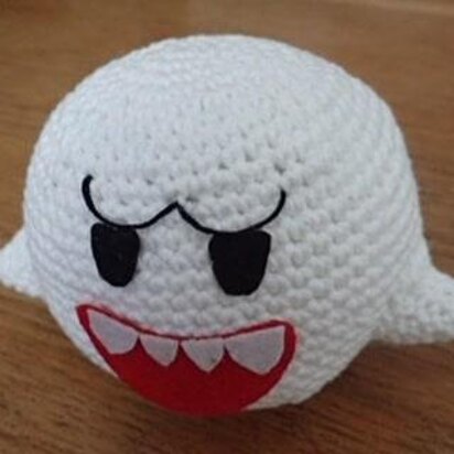 Crochet fluffy ghost