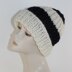 Super Chunky Stripe Rib Beanie Hat