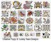 Lesley Teare 30 Mini Motifs - Blackwork & Colour Cross Stitch Pattern - 2010195 -  Leaflet