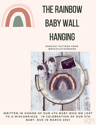 Rainbow Baby Wall Hanging