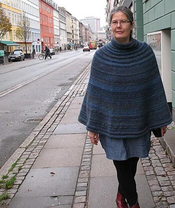 Strikkeopskrift: GarteRing Poncho