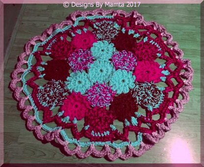 Crochet Doily Rug Pattern Earth Mandala