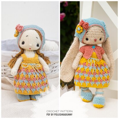 Crochet Doll Clothes Pattern - Outfit "Baby Lea"