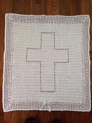 Baptism Christening Cross Blanket