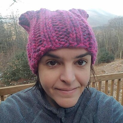 Simple Ribbed Pussy Hat
