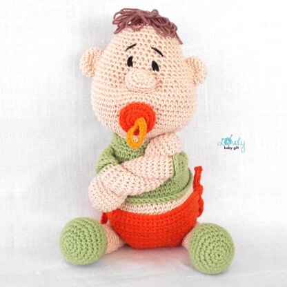 Amigurumi Baby Doll with Pacifier Crochet Pattern