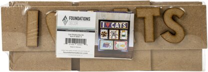 Foundations Decor Shadow Box Kit - I Love Cats