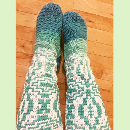 Baltic Winds Slouchy Socks