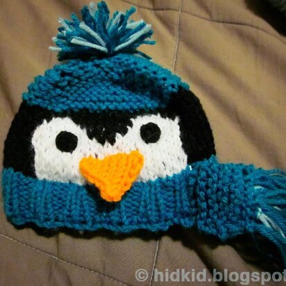 Penguin Knit Hat - knitting pattern