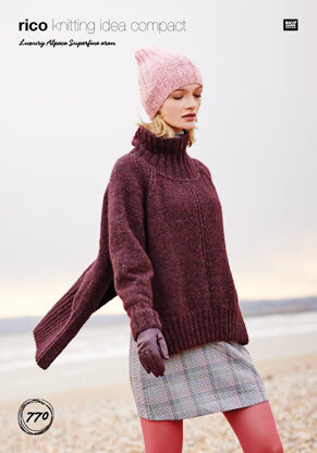 Sweater in Rico Luxury Alpaca Superfine - 770 - Downloadable PDF